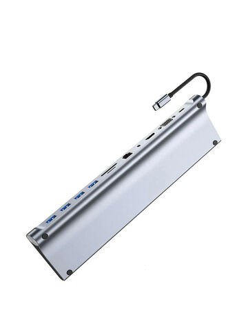 11in1 Çoklayıcı Type-C 3.1 To 4K Hdmi Vga Usb-C Ethernet USB Çoklayıcı SD Kart Okuyucu Çevirici Hub