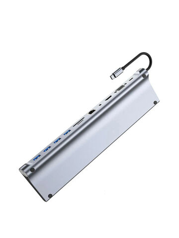 11in1 Çoklayıcı Type-C 3.1 To 4K Hdmi Vga Usb-C Ethernet USB Çoklayıcı SD Kart Okuyucu Çevirici Hub