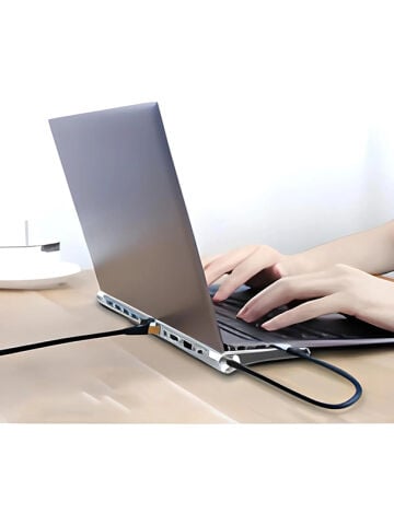11in1 Çoklayıcı Type-C 3.1 To 4K Hdmi Vga Usb-C Ethernet USB Çoklayıcı SD Kart Okuyucu Çevirici Hub