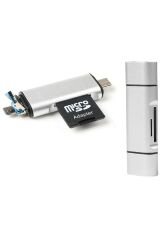 3in1 Taşınabilir Type C USB Kart Okuyucu Mikro Sd Kart Çevirici Dönüştürücü Adaptör