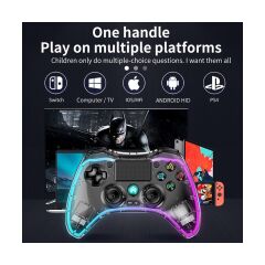 IOS ipad iphone Gamepad Oyun Kablosuz Gamepad Telefon/android/ıos/pc/ps4/tv Box Uyumlu Oyun Kolu RGB