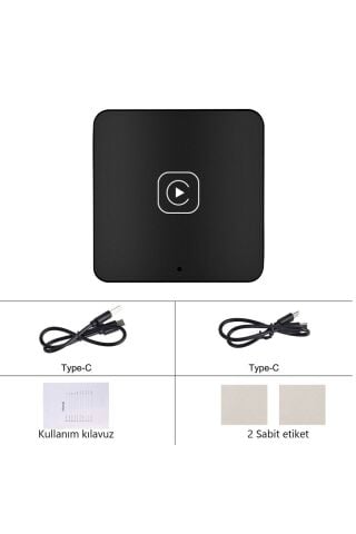 Android ve Apple Carplay Kablosuz Bağlantı Adaptörü  Araç Bluetooth Çevirici