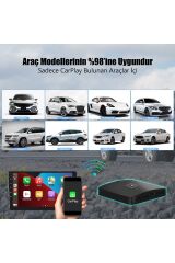 Android ve Apple Carplay Kablosuz Bağlantı Adaptörü  Araç Bluetooth Çevirici