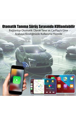 iphone Apple Carplay Kablosuz Bağlantı Adaptörü Araç Bluetooth Çevirici