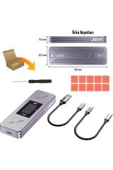 i9X M.2 To USB NVMe To USB NGFF To USB SATA SSD To USB 3.2 Hub Çevirici Dönüştürücü Adaptör