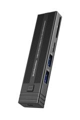 2 in 1 Type-C M.2 NGFF NVME USB 3.0 10G SSD Kutusu ve Çoklayıcı Çevirici Hub
