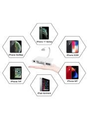 Apple iPad 5'i 1 Arada Lightning to USB TF Okuyucu, Lightning to USB Lightning Kamera adaptörü 3.5mm