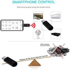 Akıllı Telefon IR Kumanda Kopyalayıcı Adaptörü ios Android Klima TV Kamera Ses Sistemi Kumandası