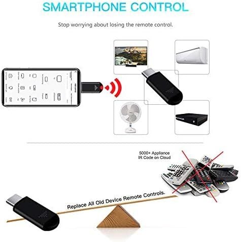 Akıllı Telefon IR Kumanda Kopyalayıcı Adaptörü ios Android Klima TV Kamera Ses Sistemi Kumandası