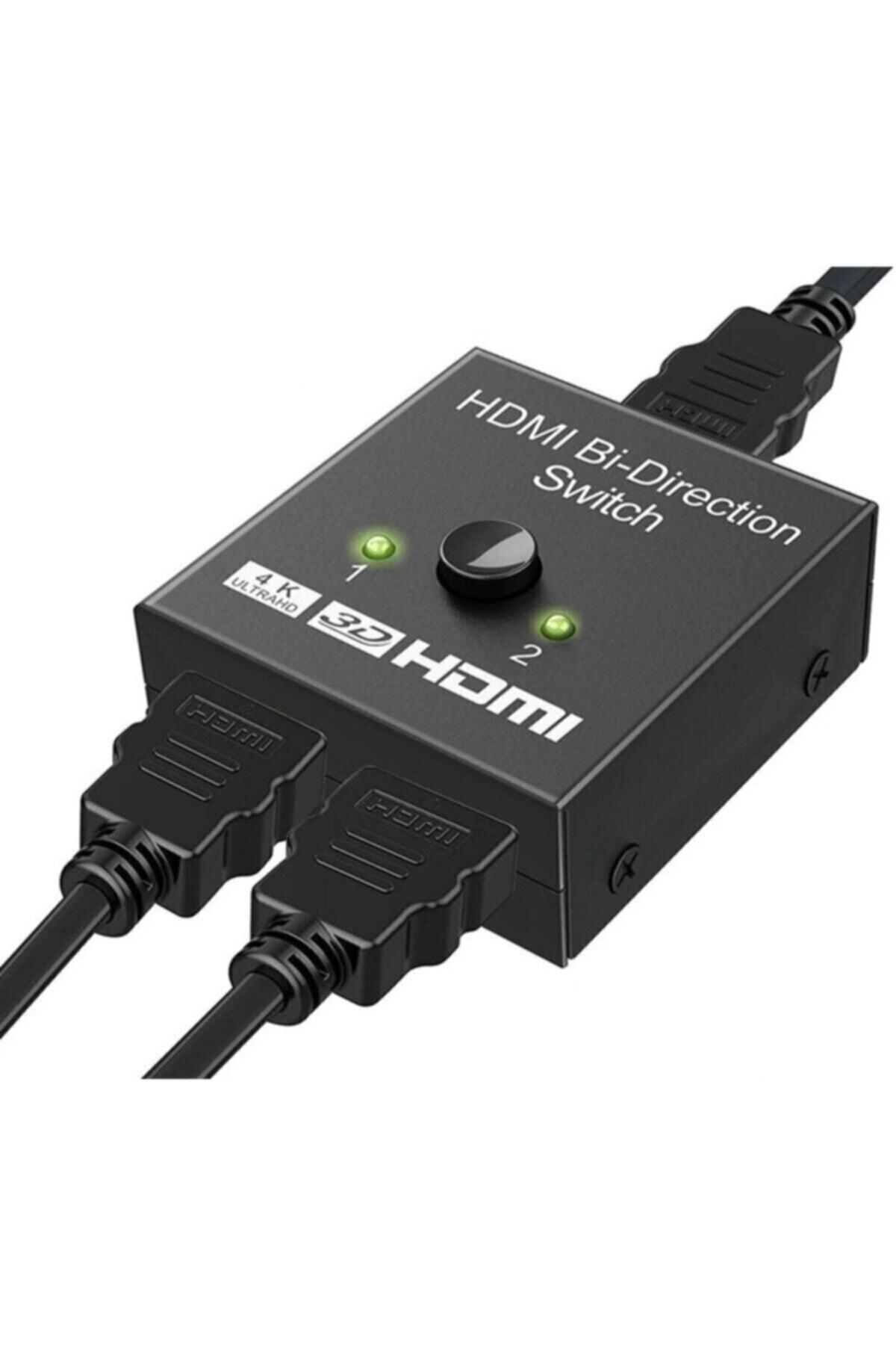 Hdmi Bi-direction Switch 2 Port Çift Yönlü Hdmi Switch Splitter Ekran Monitör Çoklayıcı Çoğaltıcı Bidirection