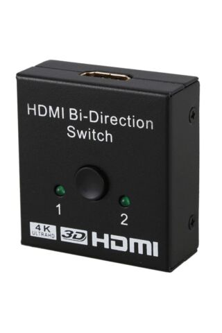 Hdmi Bi-direction Switch 2 Port Çift Yönlü Hdmi Switch Splitter Ekran Monitör Çoklayıcı Çoğaltıcı Bidirection