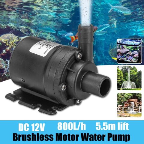 800litre/h Dalgıç Su Pompası Fırçasız Santrifüj Erkek Düz Ağızlı 24V