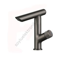 360 Derece Döner Modern Black Mat Siyah Lavabo Bataryası