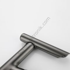 360 Derece Döner Modern Black Mat Siyah Lavabo Bataryası