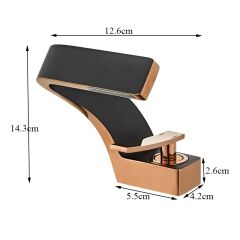 Krom Pirinç Lüx Gold Siyah Havza Şelale Banyo Lavabo Bataryası