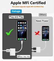 Lightning HDMI Dönüştürücü ipad iphone Hdmi Tv Bağlantı Hdtv Monitör Görüntü Aktarımı Adaptörü