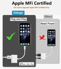 Lightning HDMI Dönüştürücü ipad iphone Hdmi Tv Bağlantı Hdtv Monitör Görüntü Aktarımı Adaptörü