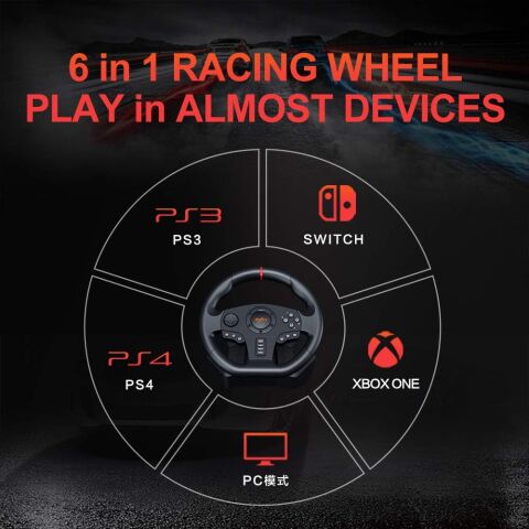 Anunnaki Pxn V900 Direksiyon Seti Çift Motorlu Titreşim Özelliği Kolay Sabitlenir Uzun Ömürlü Xbox Pc PS Uyumlu Set