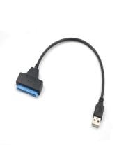 USB to Sata Usb 3.0 to Sata 22PIN 2,5 inç Adaptör HDD SSD Harici Sabit Disk Dönüştürücü Kablo