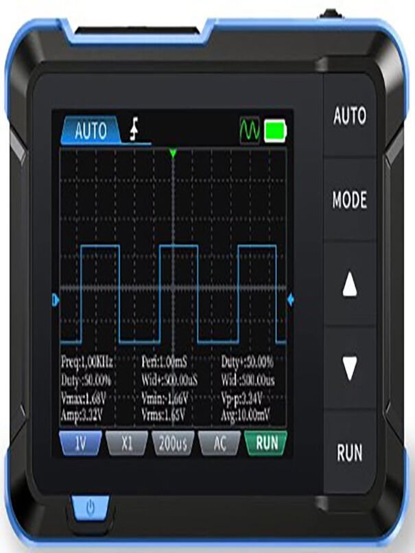 FNIRSI DSO153 Dijital Taşınabilir Osiloskop, 1MHz/200KHz Bant Genişliği, Sinyal Jeneratörü