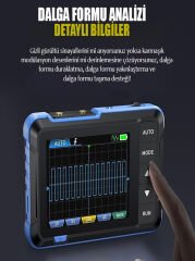 FNIRSI DSO153 Dijital Taşınabilir Osiloskop, 1MHz/200KHz Bant Genişliği, Sinyal Jeneratörü