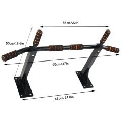 AL1030 Duvar Barfiksi Sünger Tutamaçlı Duvara Monte Barfiks Aleti Barfix Çekme Spor Aleti