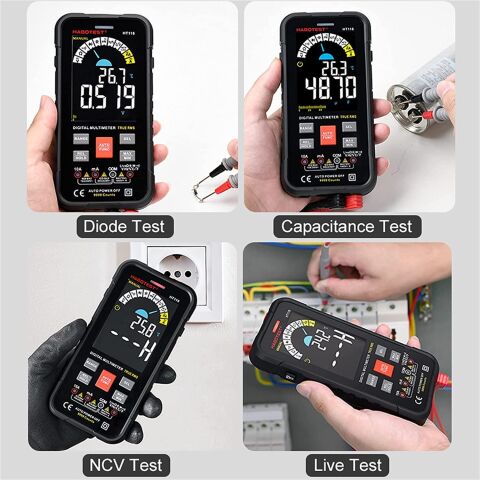 HABOTEST HT116 9999 Sayım True RMS Evrensel LCD Ekran Dijital Multimetre