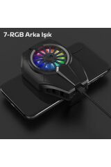 Dl06 Rgb Led Cep Telefon Soğutma Fanı Radyatör Soğutucu Fan