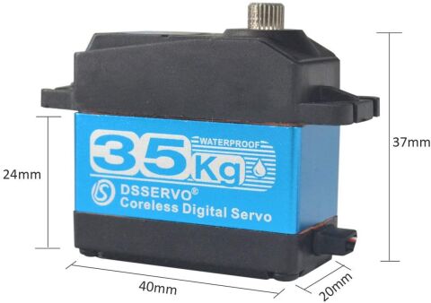 DS3235SG 35KG 270 Derece Su Geçirmez Dijital Servo Motor