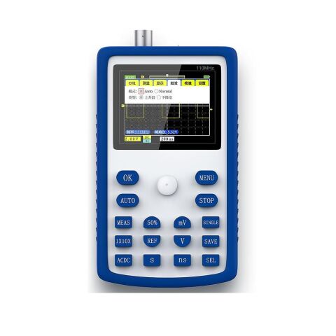 FNIRSI-1C15 Profosyenel Dijital Osiloskop 500MS / s Örnekleme Hızı 110MHz Analog Bant Genişliği
