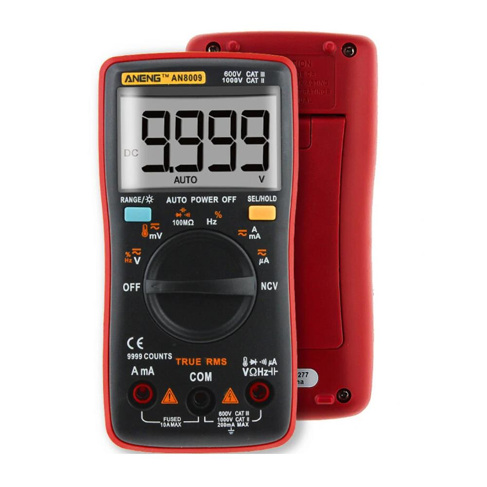 ANENG AN8009 Dijital Multimetre Kapasite Direnç Kapasitör Sıcaklık Ölçümü Diyot Testi Cihazı