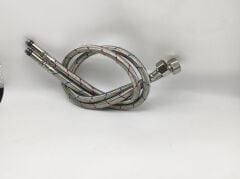 Flex Hortum 3/8'' Erkek 1/2'' Dişi 60cm 3/8-1/2 M/F Paslanmaz Çelik Örgülü 2 Adet Sıcak Soğuk Renkli