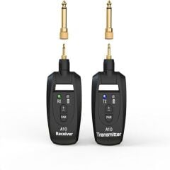 Anunnaki A10 Kablosuz Gitar Vericisi 2.4GHz 6,35mm ve 3,5mm Jak, 250 Derece Döner Fiş