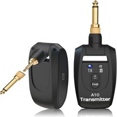 Anunnaki A10 Kablosuz Gitar Vericisi 2.4GHz 6,35mm ve 3,5mm Jak, 250 Derece Döner Fiş
