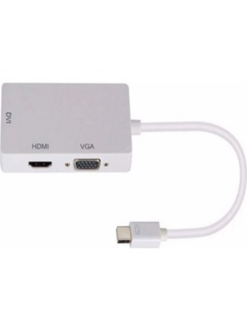 MiniDP to VGA-HDMI-DVI Çevirici Dönüştürücü Adaptör