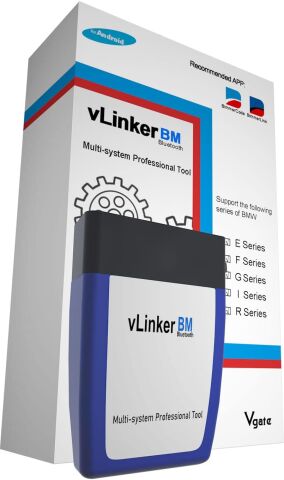 Soylu Elektronik BMW Uyumlu Arıza Tespit Cihazı Vlinker BM+ V2.2 Bt4.0 Bimmercode IOS Android