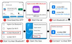 Soylu Elektronik BMW Uyumlu Arıza Tespit Cihazı Vlinker BM+ V2.2 Bt4.0 Bimmercode IOS Android