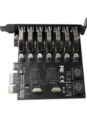 Pci-E Express 7 Port USB 3.0 Hub Çoklayıcı Çoğaltıcı Çevirici