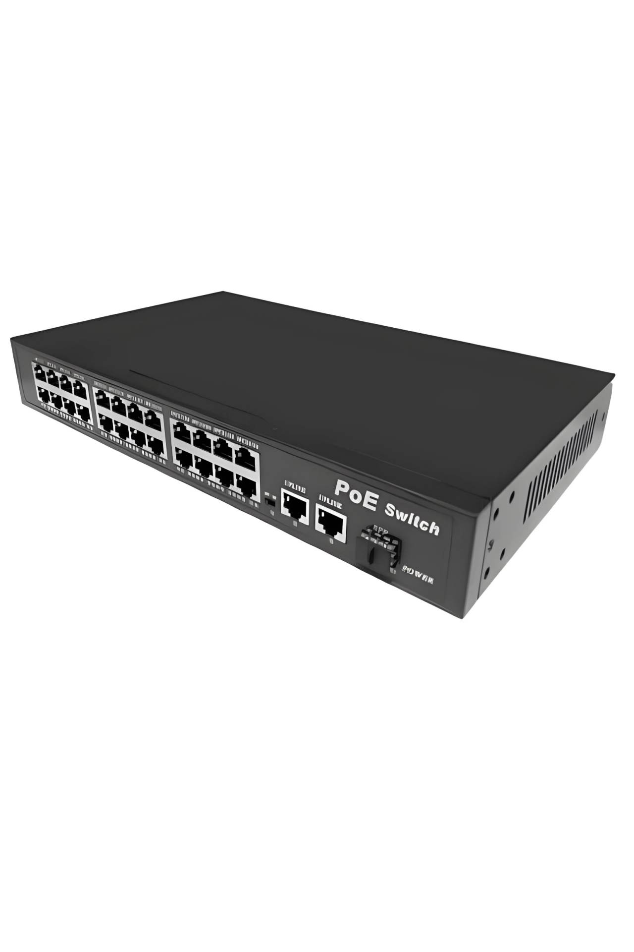 Anunnaki 10324KE 24 Port PoE Switch | 400W | 2GE Gigabit Uplink +1SFP | 250m Extend IP Kamera Uyumlu