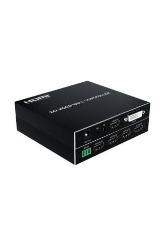 2x2 Video Wall Controller Duvar Ekran Genişletici 1 Giriş 4 Çıkış Ekran Bölme Birleştirme