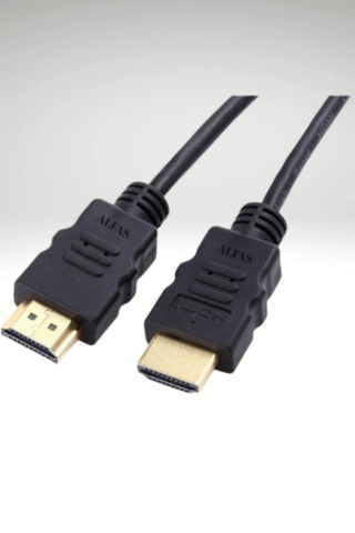 Alfas 1.5 Metre HDMI Kablo | Altın Uçlu | 4K Ultra HD 60Hz Full HD V1.4 3D Destekli 1.5m Hdmi Kablo