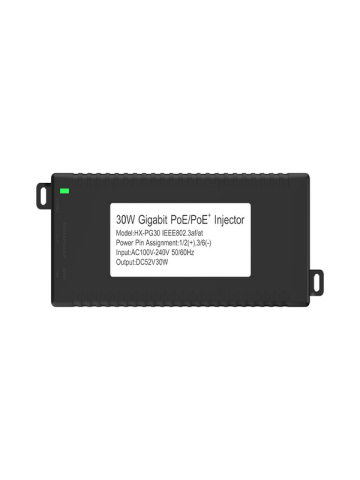 Anunnaki AN1030 Gigabit PoE Injector | 30W 1000Mbps IEEE802.3af/at IP Kamera Network Güç Adaptörü