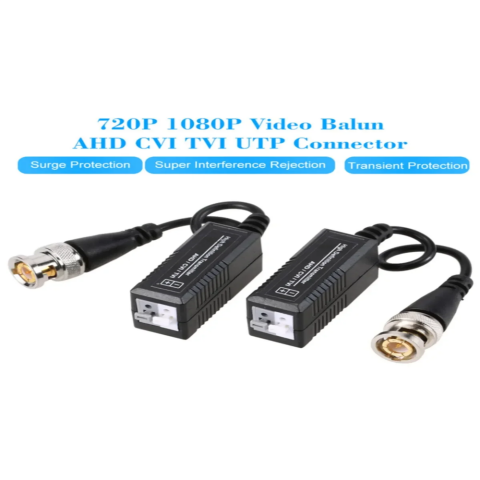 Anunnaki AHD Video Balun 1080P Kamera - BNC CAT5 CAT6 RJ45 Çevirici Dönüştürücü
