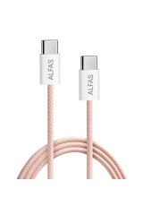 Type-C Şarj Kablosu 1m PD 60W 3A 1Gbps Hızlı Şarj & Data Transfer Usb-c Iphone Android Örgülü Kablo