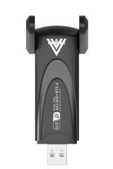 1300 Mbps Usb WiFi 6 Adaptör 2.4G+5G ve Bluetooth 5.4 Tak Çalıştır Çift Antenli Wifi Dongle