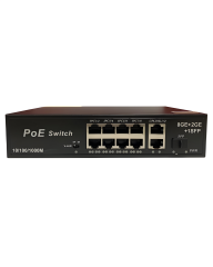 Anunnaki 3038GE 8 Port Gigabit PoE Switch 22Gbps, 120W Güç 2 Uplink+SFP AI Watchdog VLAN