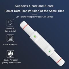 Anunnaki AN3011 Outdoor Gigabit PoE Extender Ethernet Genişletici 100 Metre 30W IP66 Poe Repeater