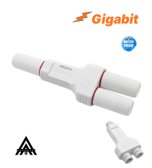 Anunnaki AN3012 Outdoor Su Geçirmez 1x2 1 Giriş 2 Çıkış PoE Extender Ethernet Repeater Dış Mekan