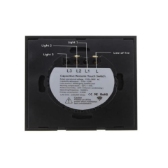 ALFA 3xTouch Beyaz Kristal Led Panel Üç Tuşlu Dokunmatik Duvar Işık Anahtarı Komütatör