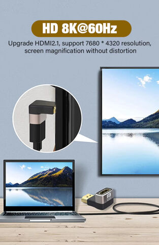 Anunnaki 90 Derece HDMI Çevirici Dönüştürücü 8K